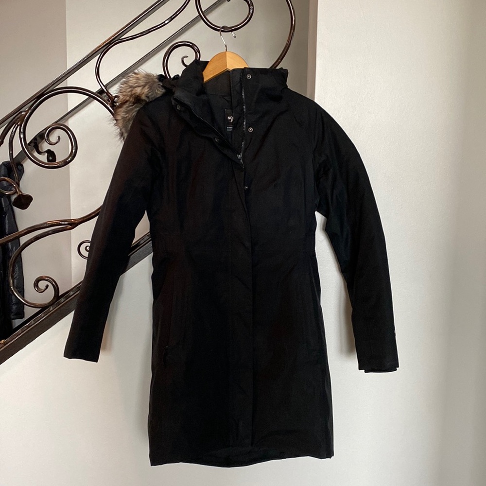 The North Face Parka Long Coat Black Women’s Small